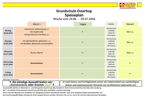 Speiseplan